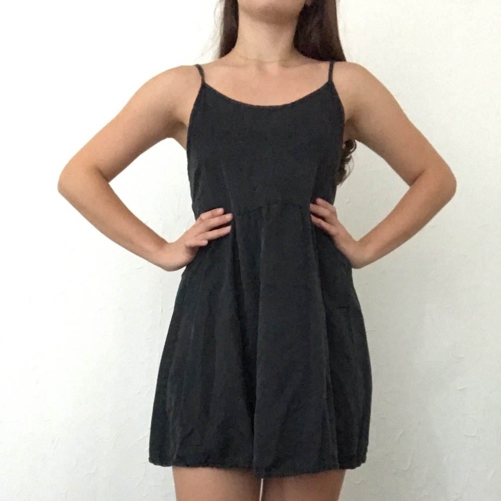 Brandy Melville Black Slip Dress